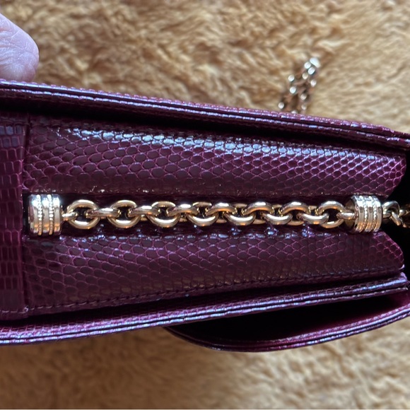 1960 Vintage Gucci Burgundy Lizard Handbag. - Picture 12 of 14